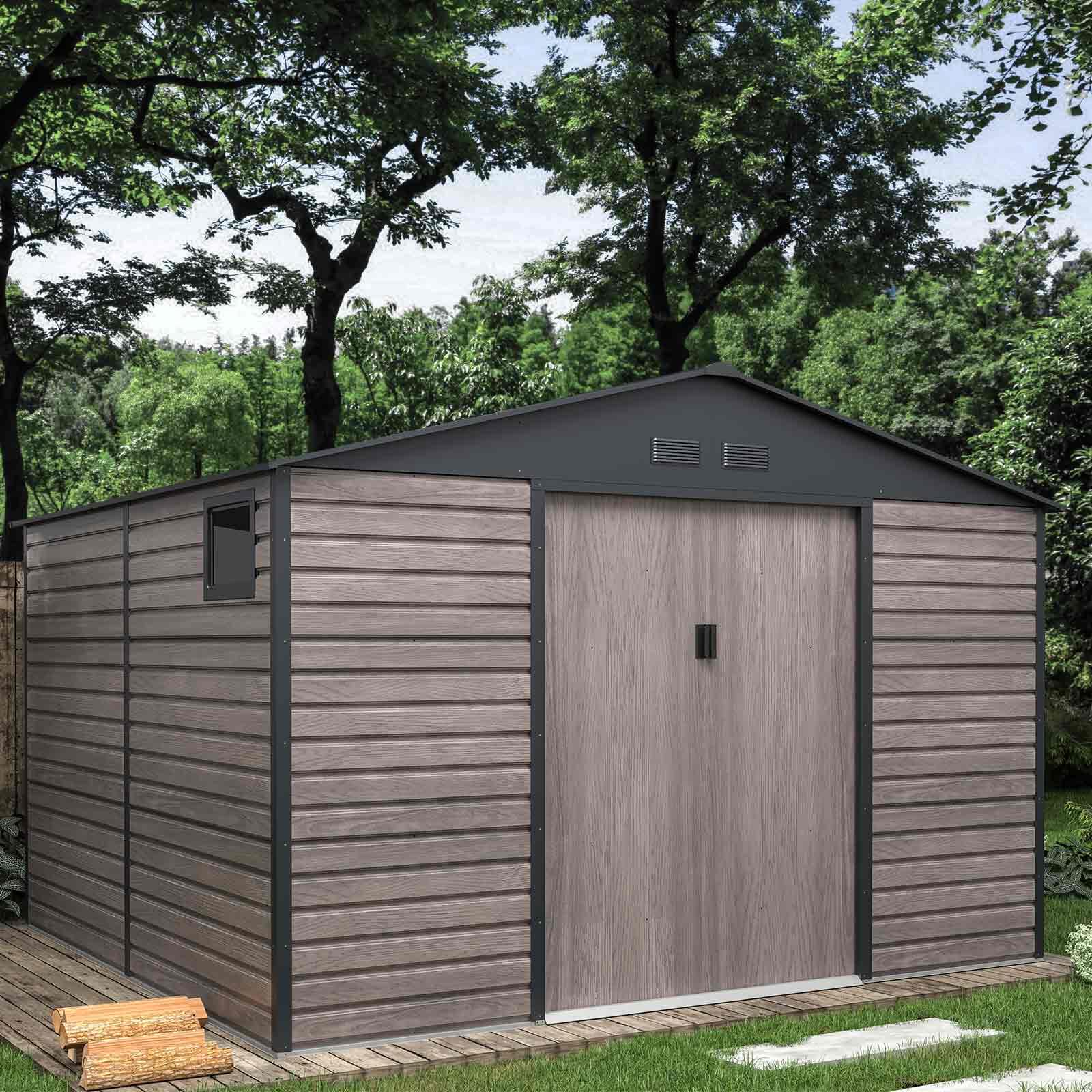 Caseta Metálica Gardiun Surrey 10,85 m2 Exterior 340x319x226 cm de Acero con Ven 2/5