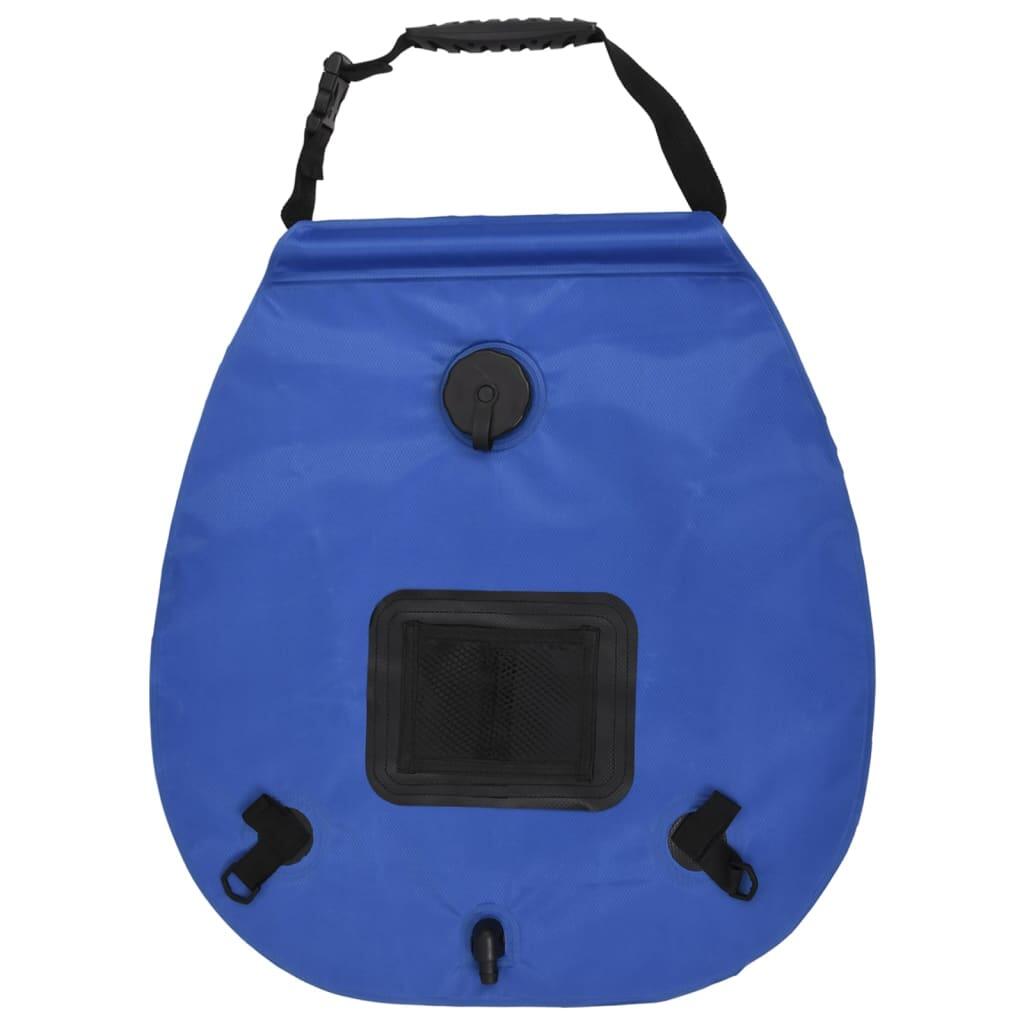 Sac de douche VidaXL 20 L PVC bleu 4/5