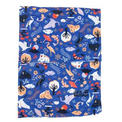 Schal Print Headgear Tube Neck Warmer in Blau