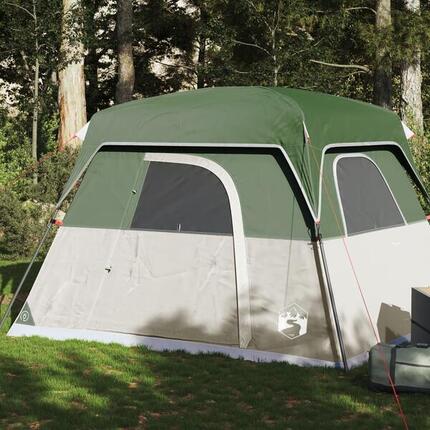 VidaXL 4-persoons waterdichte tent groen