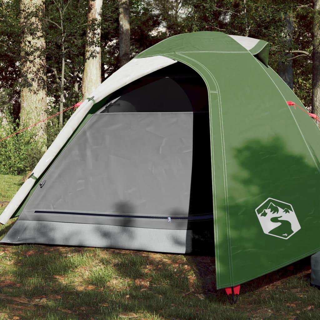Tenda de campismo cúpula para 3 pessoas impermeável verde
