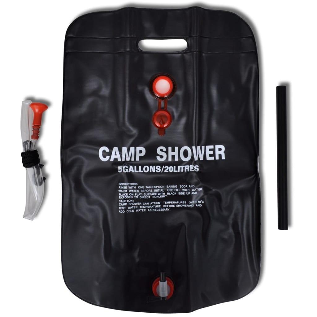 Duchas solares de camping VidaXL 2 uds, 20 L. 2/4