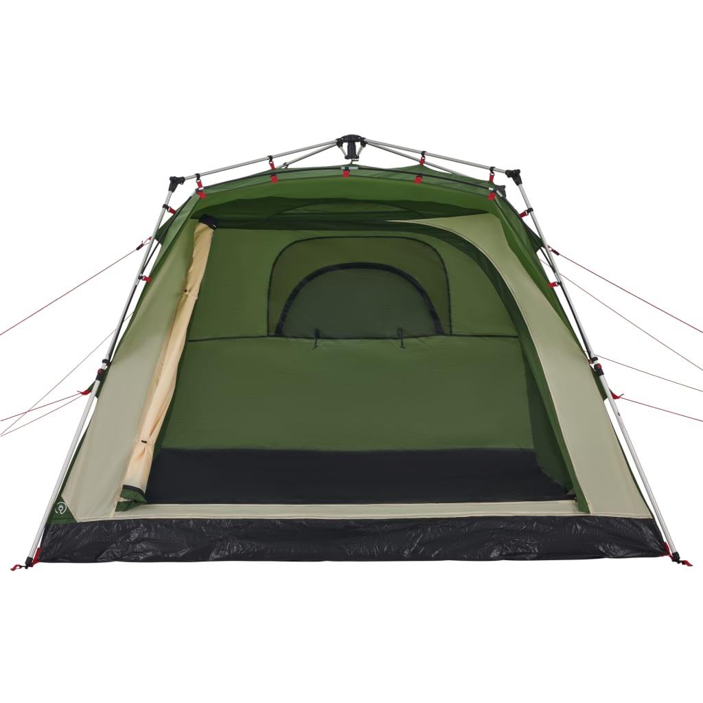 VidaXL 4-Personen Campingzelt mit Schnellverschluss, grün 6/7