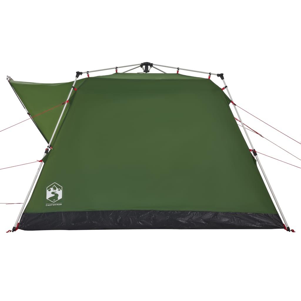 VidaXL 4-Personen Campingzelt mit Schnellverschluss, grün 7/7