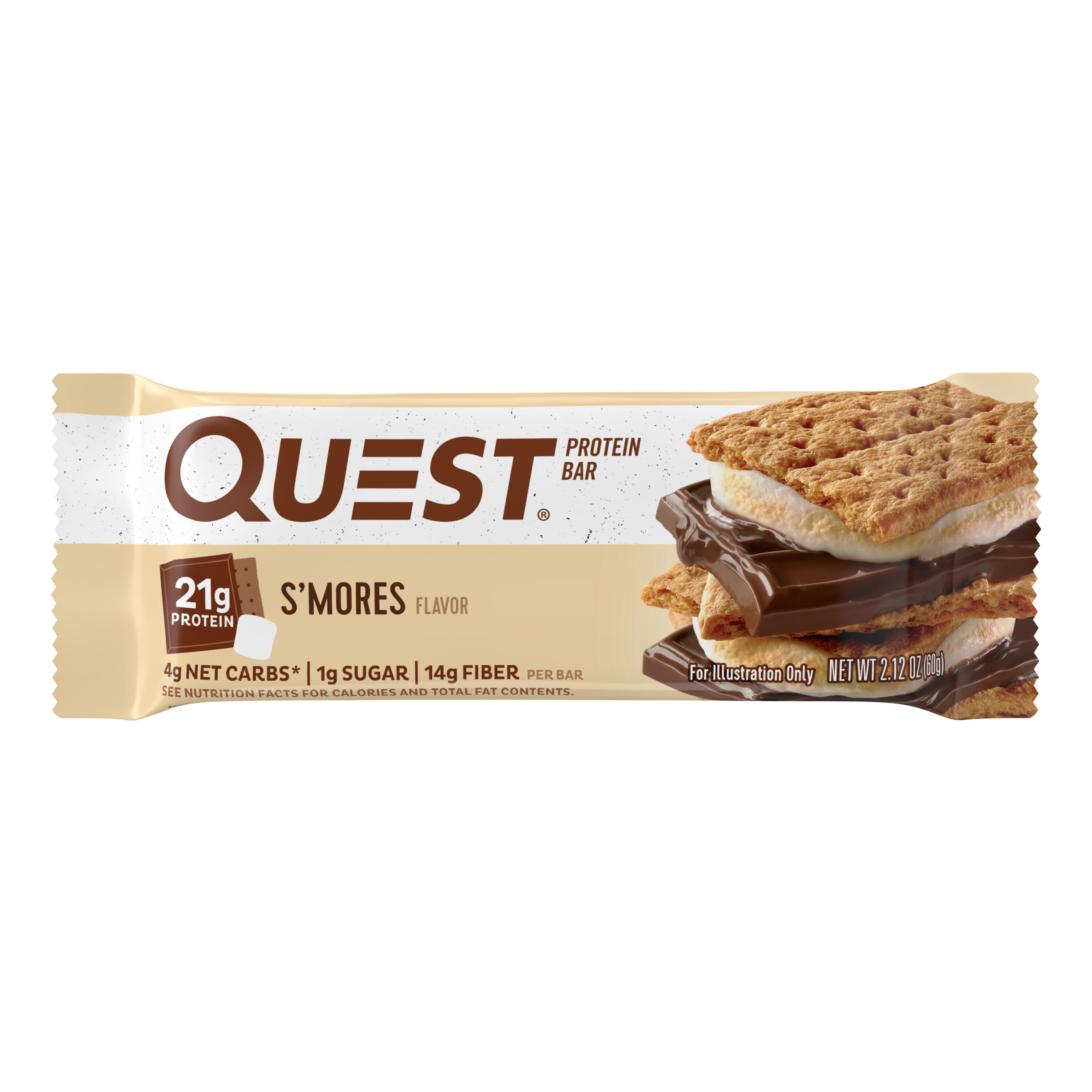 Barres protéinées - Quest Bar - Guimauve Chocolat Boite de 12 4/6