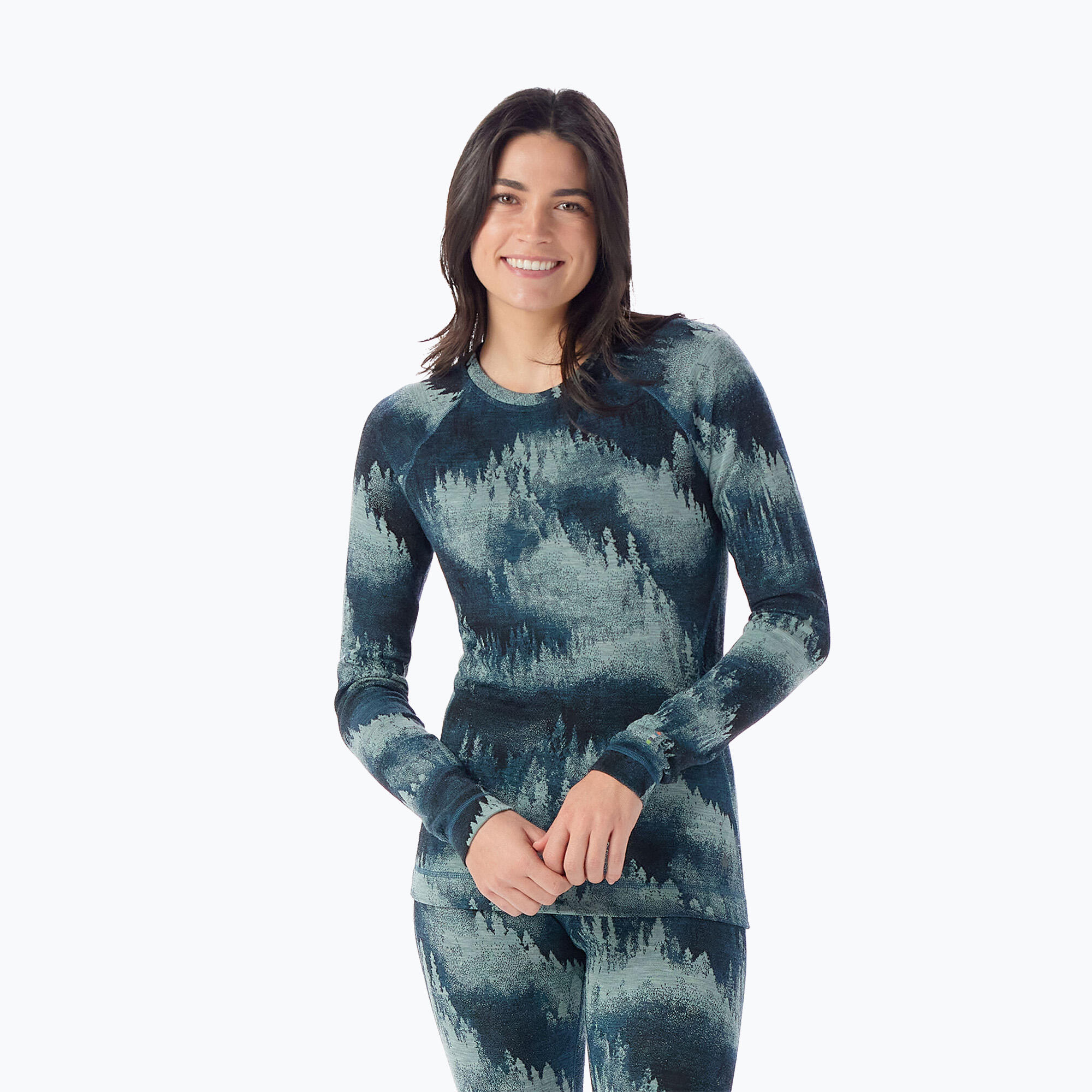 Longsleeve termoaktywny damski Smartwool Merino 250 Baselayer Crew Boxed 3/4