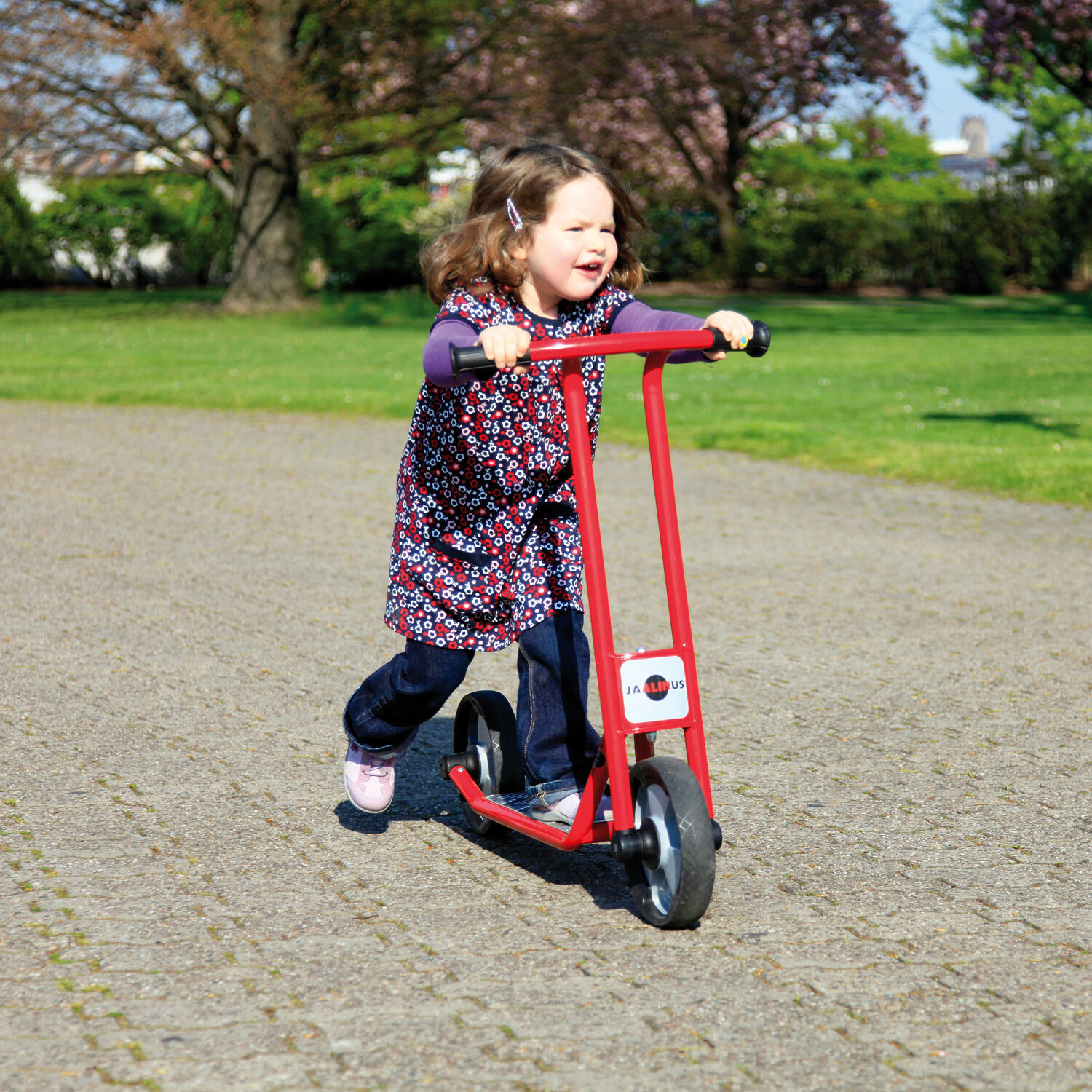 Tretroller Scooter Unisex Rot 2/2