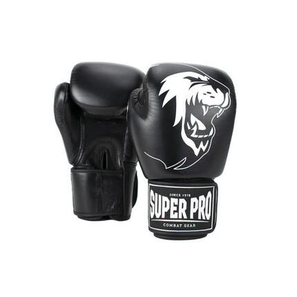 Gants de boxe en cuir - Warrior SE - Noir/Rose