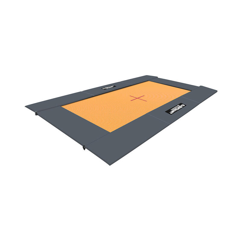 Trampoline enterré 524x311 cm Grand Master Gris Unisexe