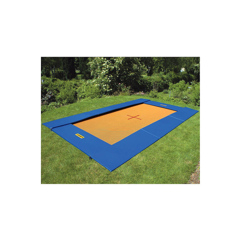 Trampoline enterré 300x200 cm Adventure Bleu Unisexe