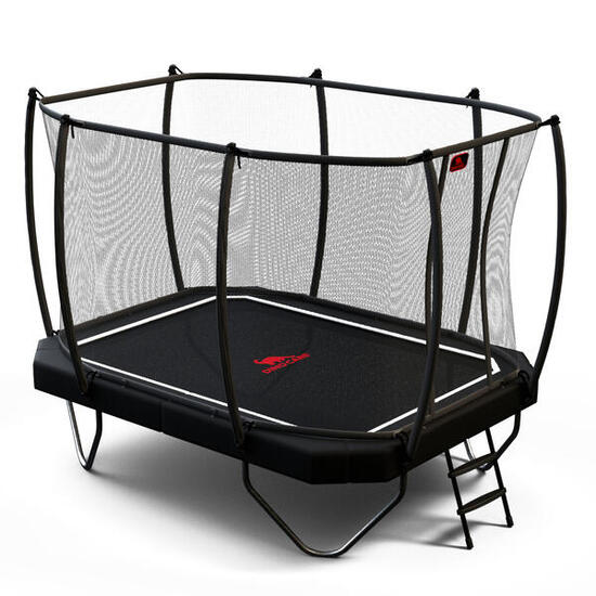 Trampolin inkl. Sicherheitsnetz und Leiter 340x240 cm Trampolin Unisex