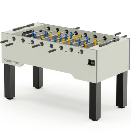 Tischkicker Dragon Steel Blue Guardian vs. Yellow Dragon Spielfeld Grau