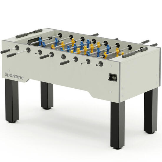 Tischkicker Dragon Steel Blue Guardian vs. Yellow Dragon Spielfeld Grau