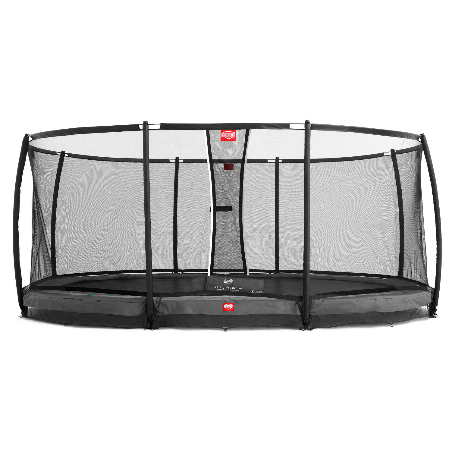 Berg - Trampoline Berg Champion Inground + Filet Séc. Ovale 520x345 Gris Anthr. - Trampoline - Gris - Taille Unique - Decathlon