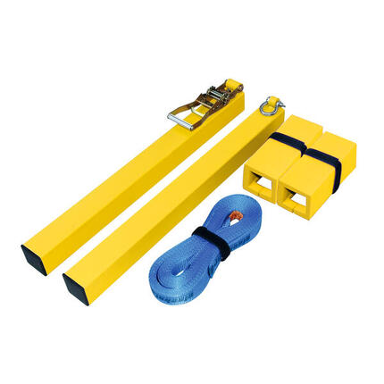 Slackline-Set Halle, mit Pfosten Pfosten 80x80 mm Slackline Unisex