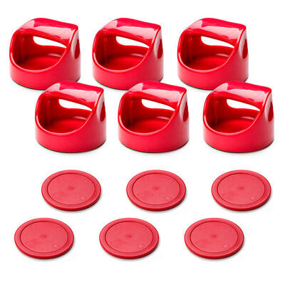 Airhockey Zubehör-Set Safety Tischfußball Unisex Rot