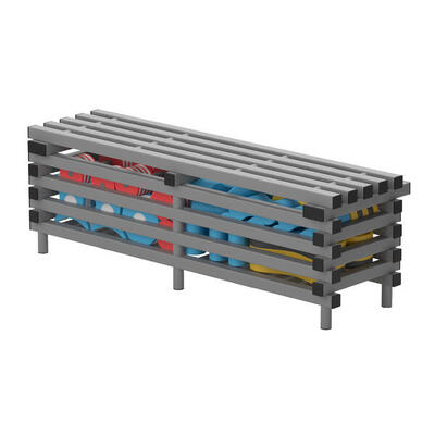 Aufbewahrungsbank by Vendiplas Grau Gesundheitssport Unisex Grau