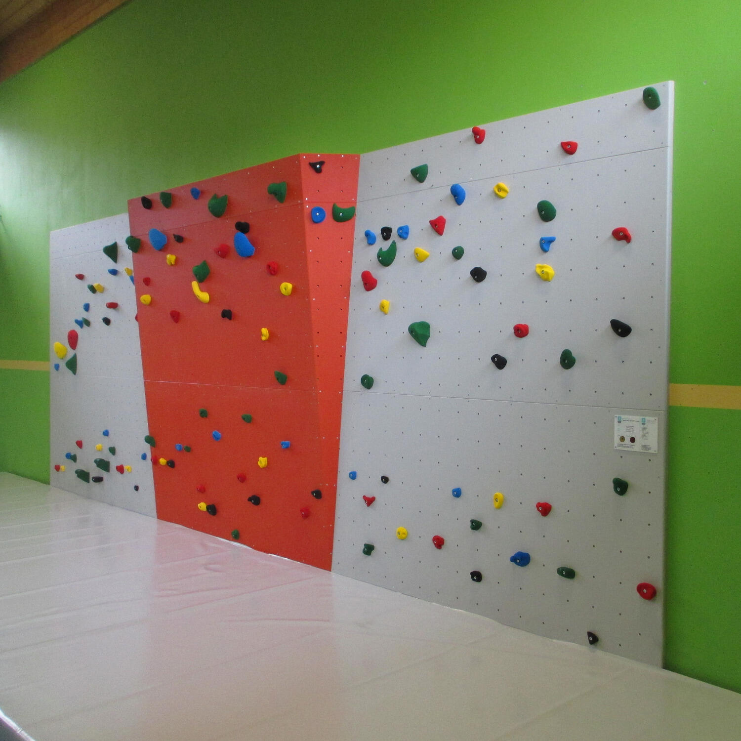 Boulderwand-Bausatz Indoor Basic, Höhe 2,98 m 744 cm Mit Überhang Klettern 2/2