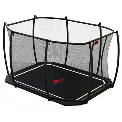 Trampolin Flat Level inkl. Sicherheitsnetz 380x255 cm Trampolin
