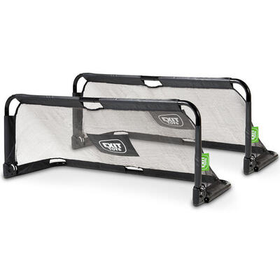 Exit panna opvouwbaar stalen voetbaldoel 150x60cm (set van 2) - zwart