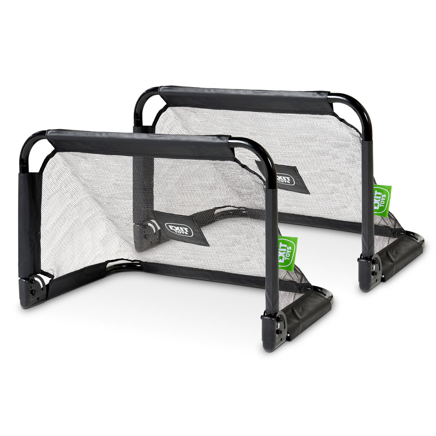 EXIT EXIT Pico stalen voetbaldoel 90x60cm (set van 2) - zwart