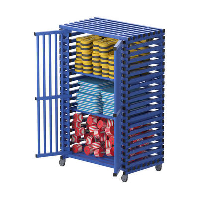 Regalwagen für Schwimmbad-Equipment by Vendiplas Blau Groß ohne Zusatzfläche