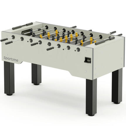 Tischkicker Dragon Steel Black Guardian vs. Yellow Dragon Spielfeld Grau