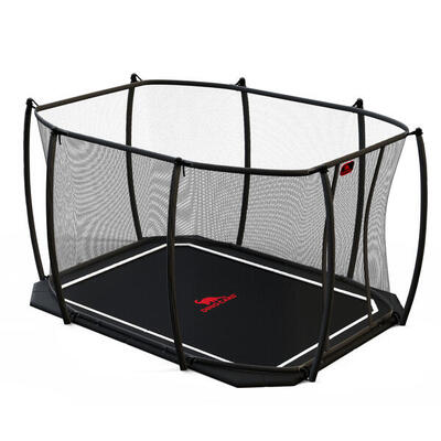 Trampolin Flat Level inkl. Sicherheitsnetz 340x240 cm Trampolin