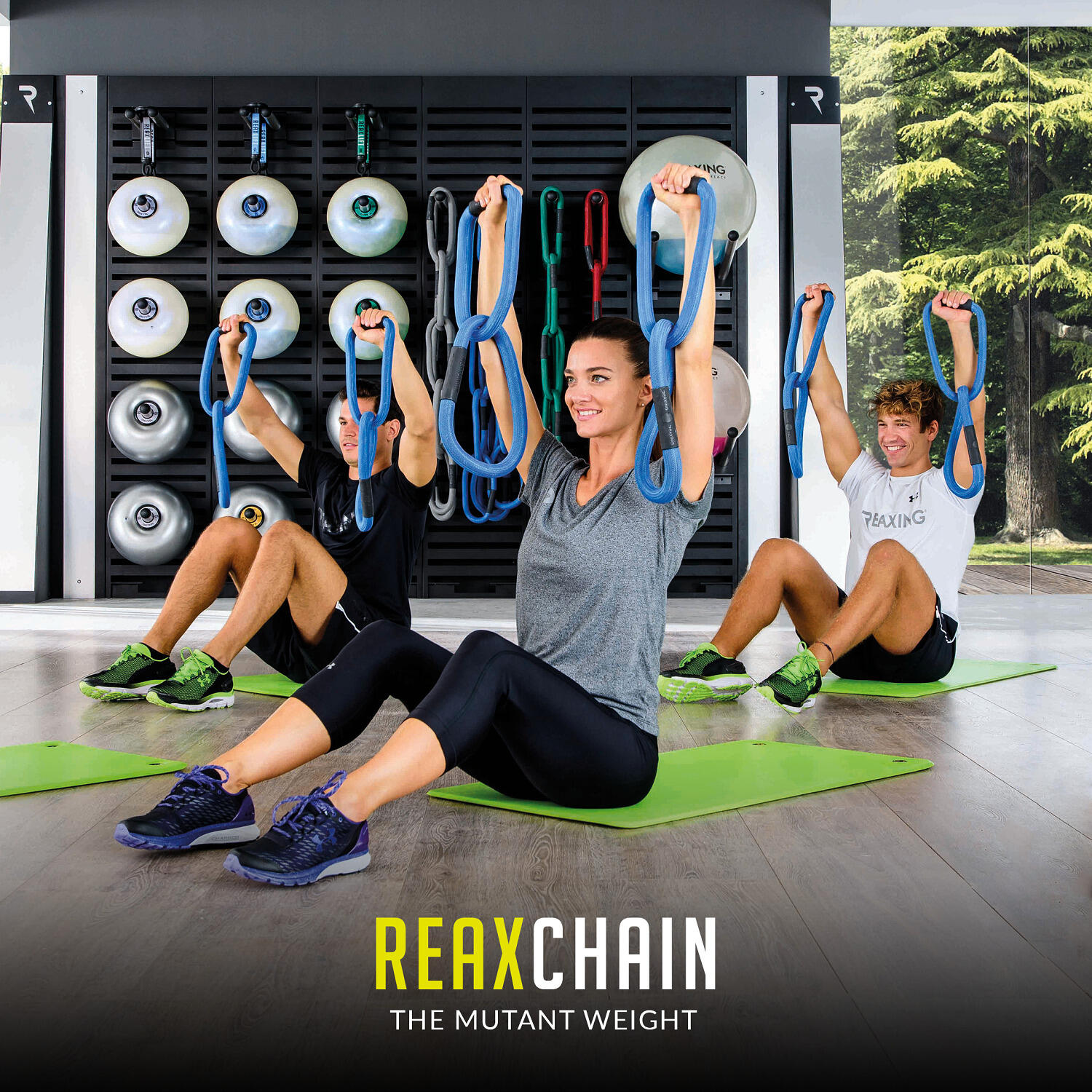 Gewichtsketten Reax Chain Fit 2 1 kg, Grau Gewichtheben Unisex Grau 2/4