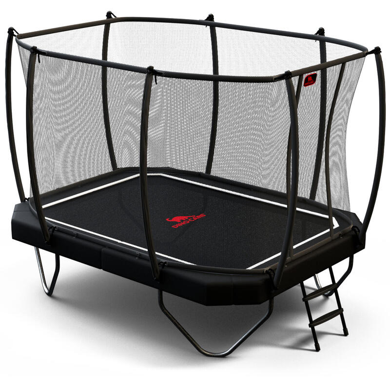 Trampoline incl. filet de sécurité et échelle 380x255 cm Unisexe