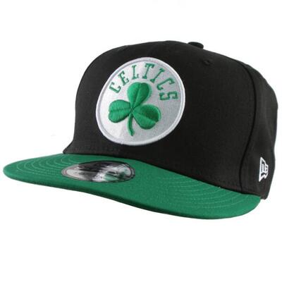 New Era Unisex Snapback Cap NBA Boston Celtics, 9fifty, Schwarz Grün, S-M