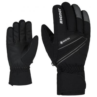 Winterhandschoenen heren maat 10 - ziener gunar gtx alpine 100% zwart/grijs