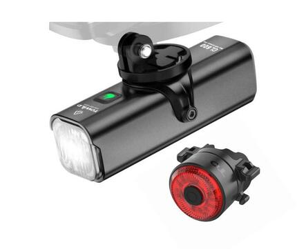Ensemble de feux de vélo Towild : lampe avant CL600 + lampe arrière TL03