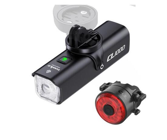 Set di luci per bici Towild: luce anteriore CL1000 + luce posteriore TL03