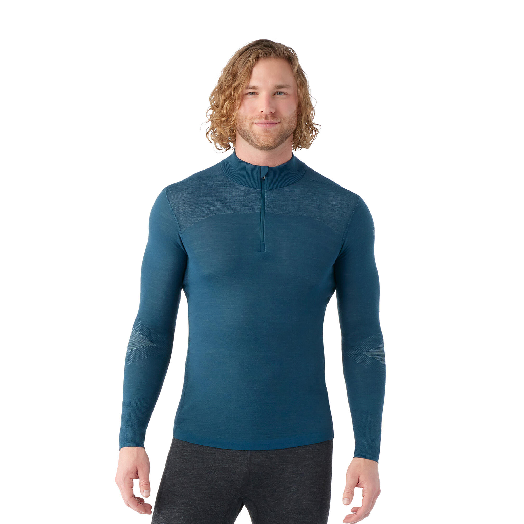 Moletom térmico masculino Smartwool Intraknit Thermal Merino Base Layer 1/4 Zip 3/3
