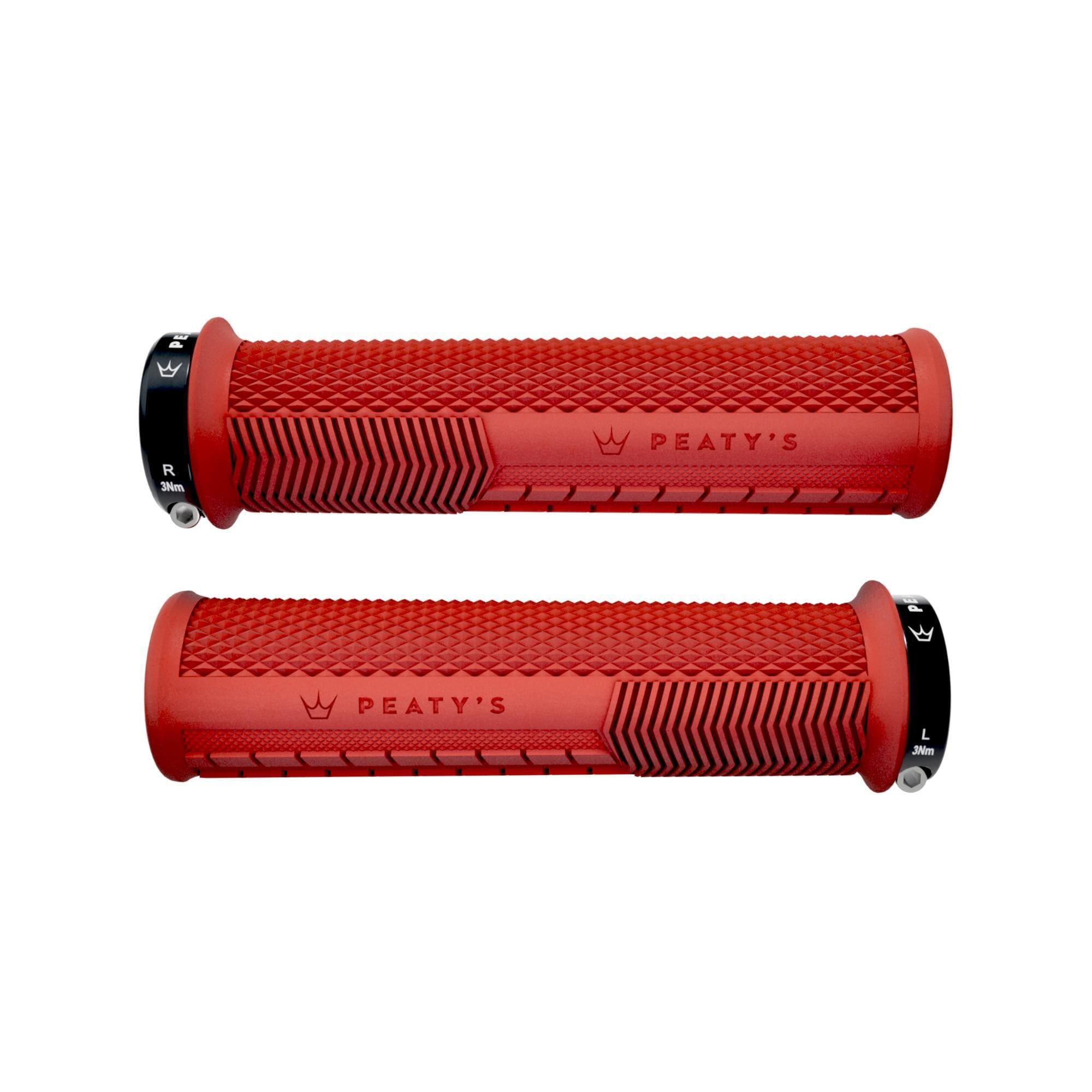 Mansoane Peaty's Monarch Grip Knurl 2024, compus unic din cauciuc, rosu