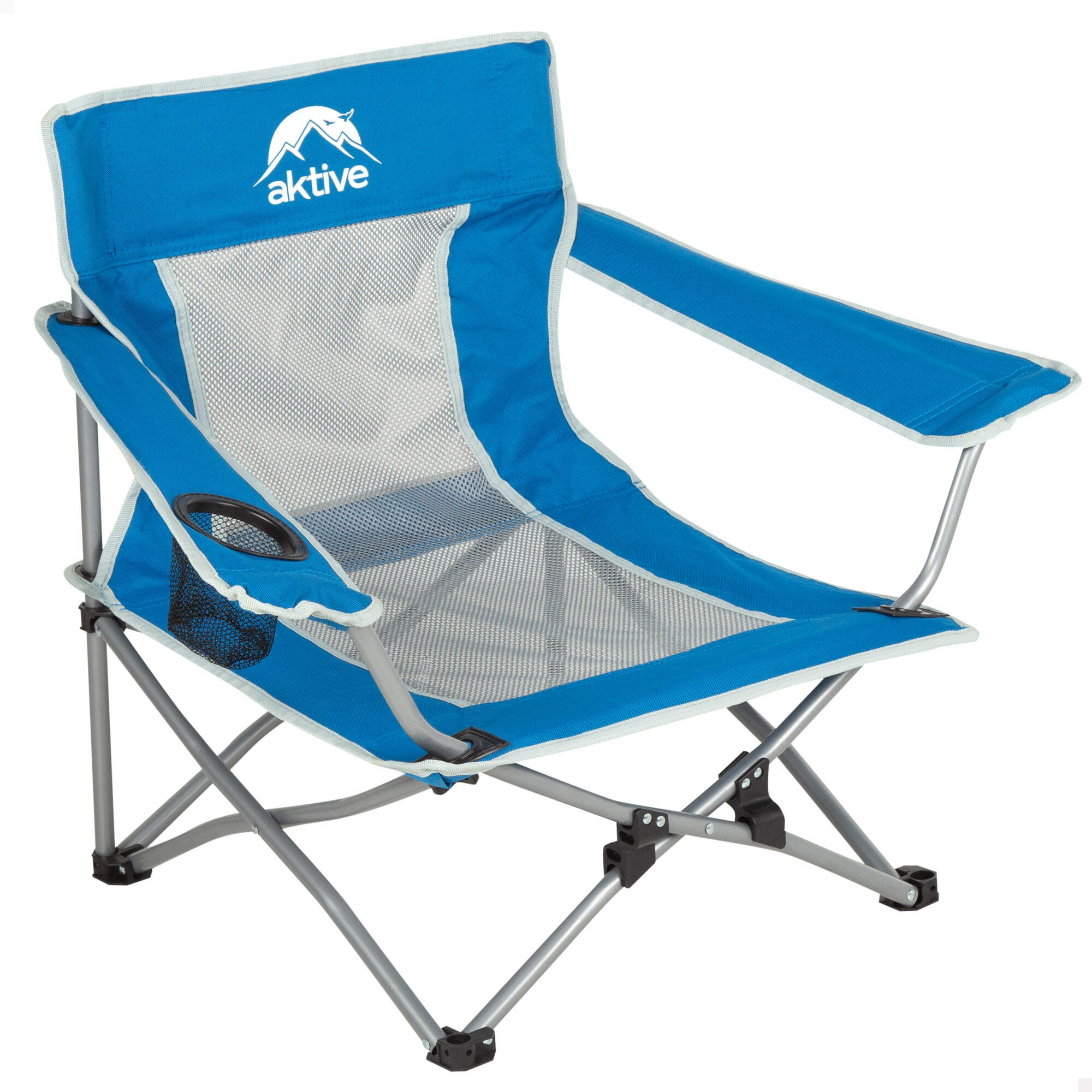 AKTIVE Aktive Silla baja plegable antivuelco azul