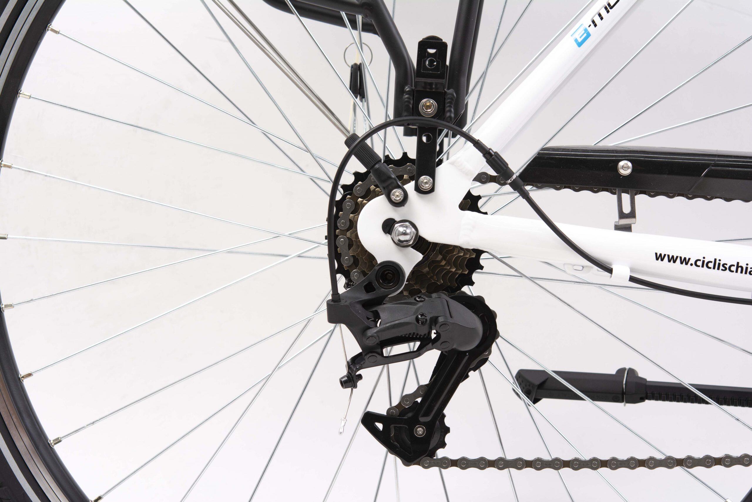 Vélo de ville, E-Moving 28", blanc, aluminium, suspension 7/7