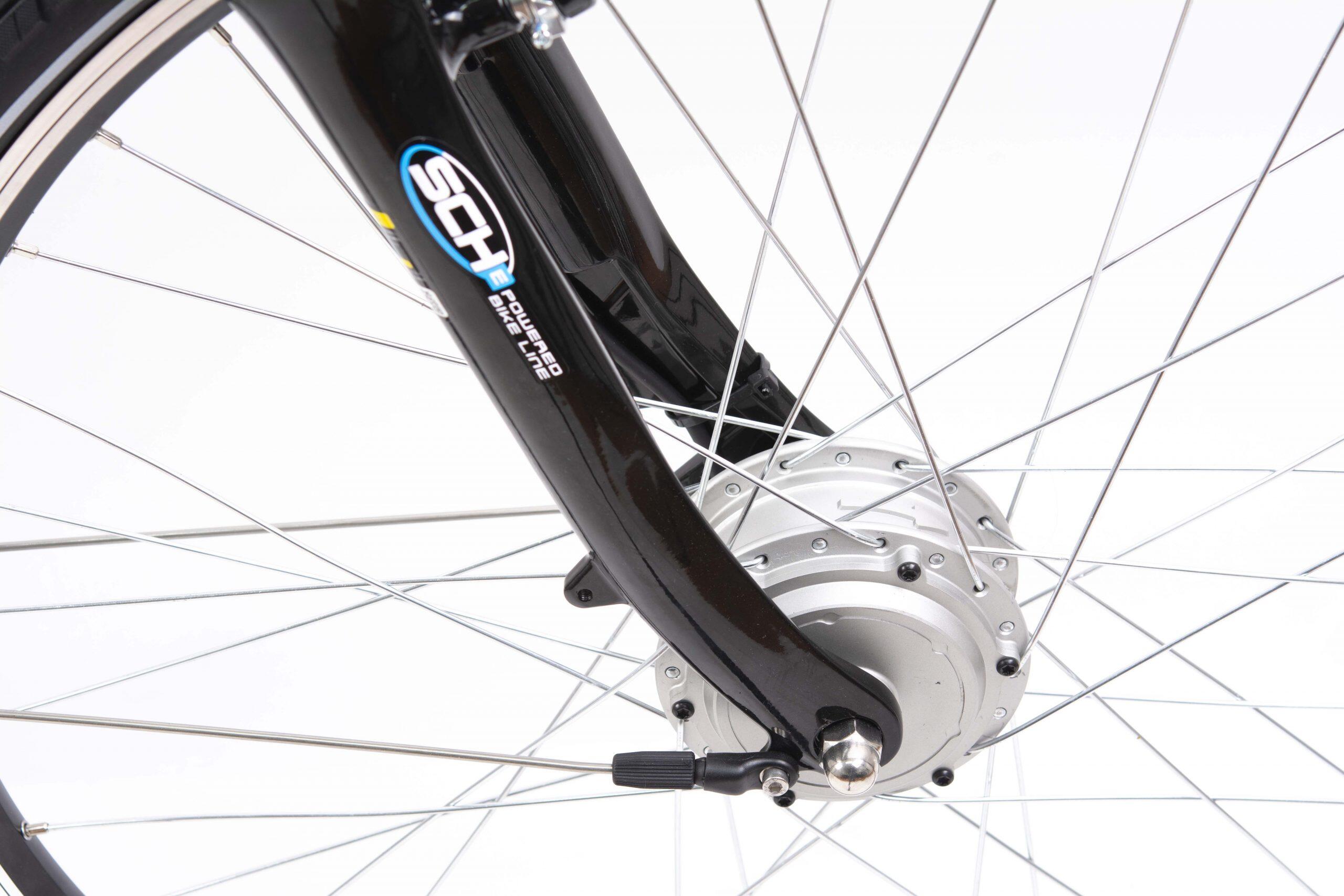 Vélo de ville, E-Moving 28", blanc, aluminium, suspension 3/7