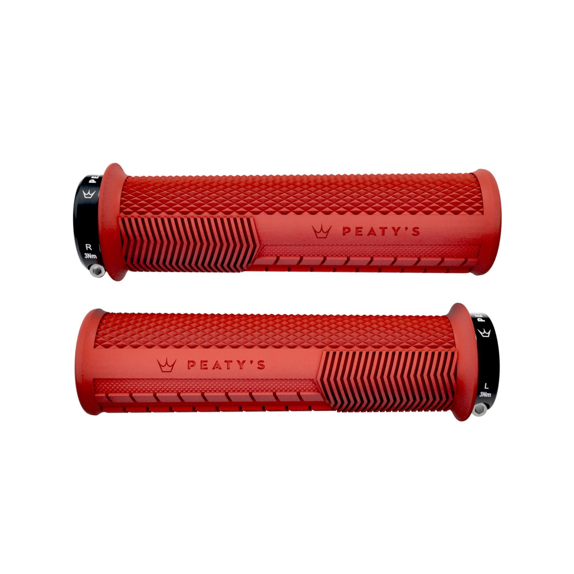 PEATY'S Peaty's Monarch Knurl Grip Thick (32-34mm) Red – Mountain Bike MTB Grip