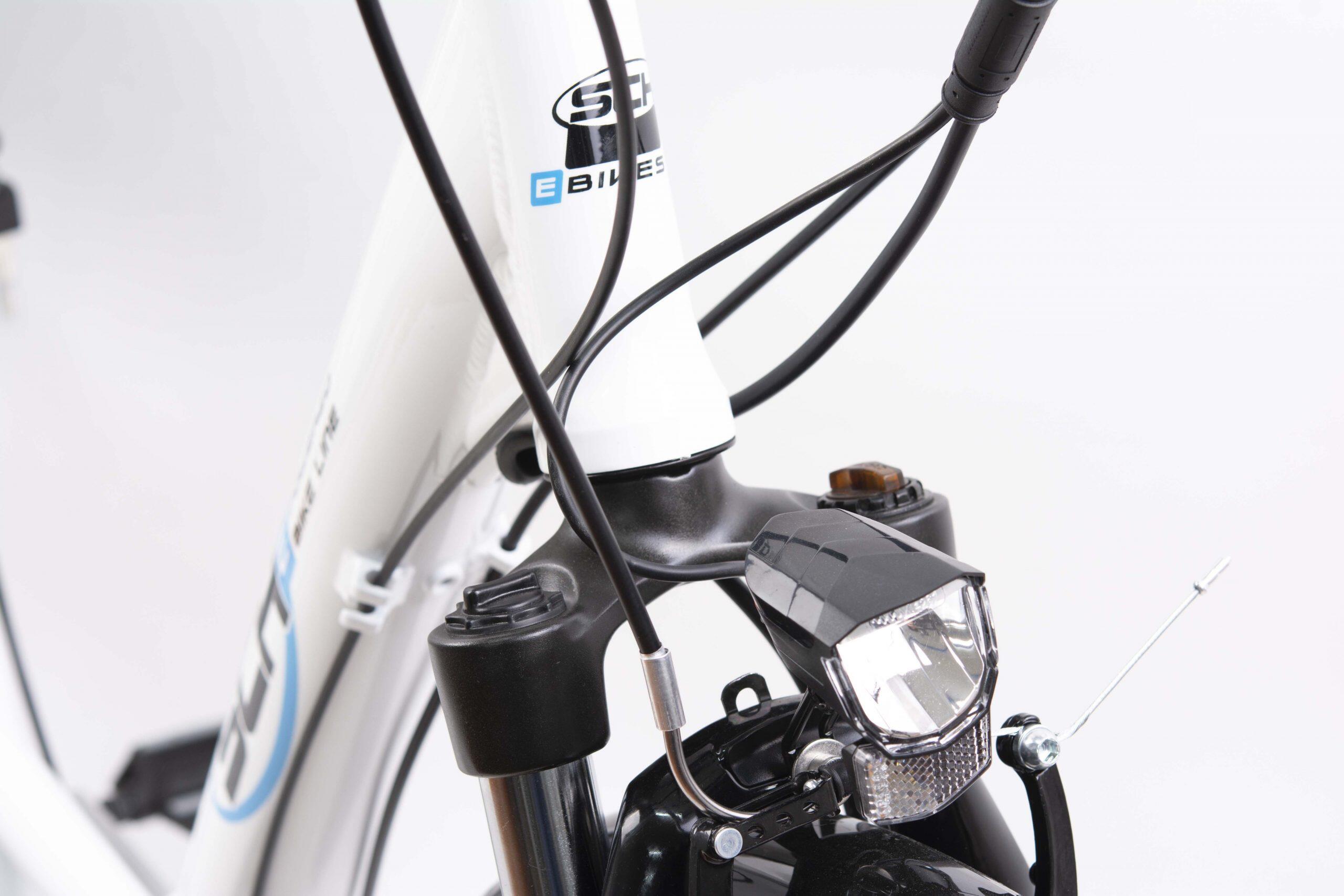 Vélo de ville, E-Moving 28", blanc, aluminium, suspension 2/7