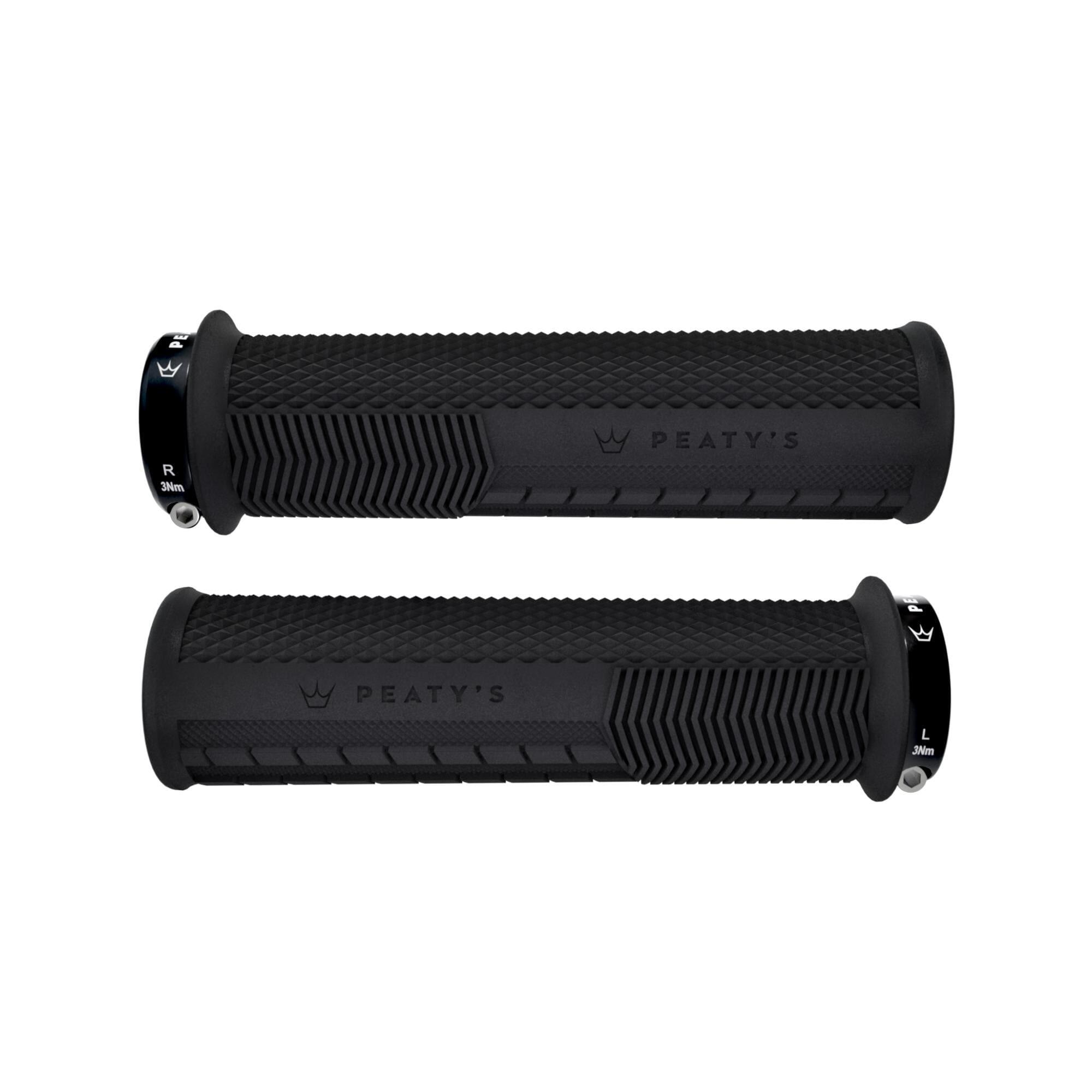 Peaty's Monarch Knurl Grip Thick (32-34mm) Black – Mountain Bike MTB Grip 1/7