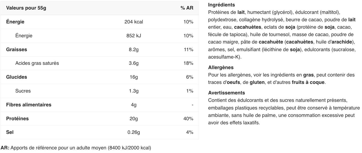 Barres protéinées - Barebells Protein Bar - Cacahuète Salée 2/3