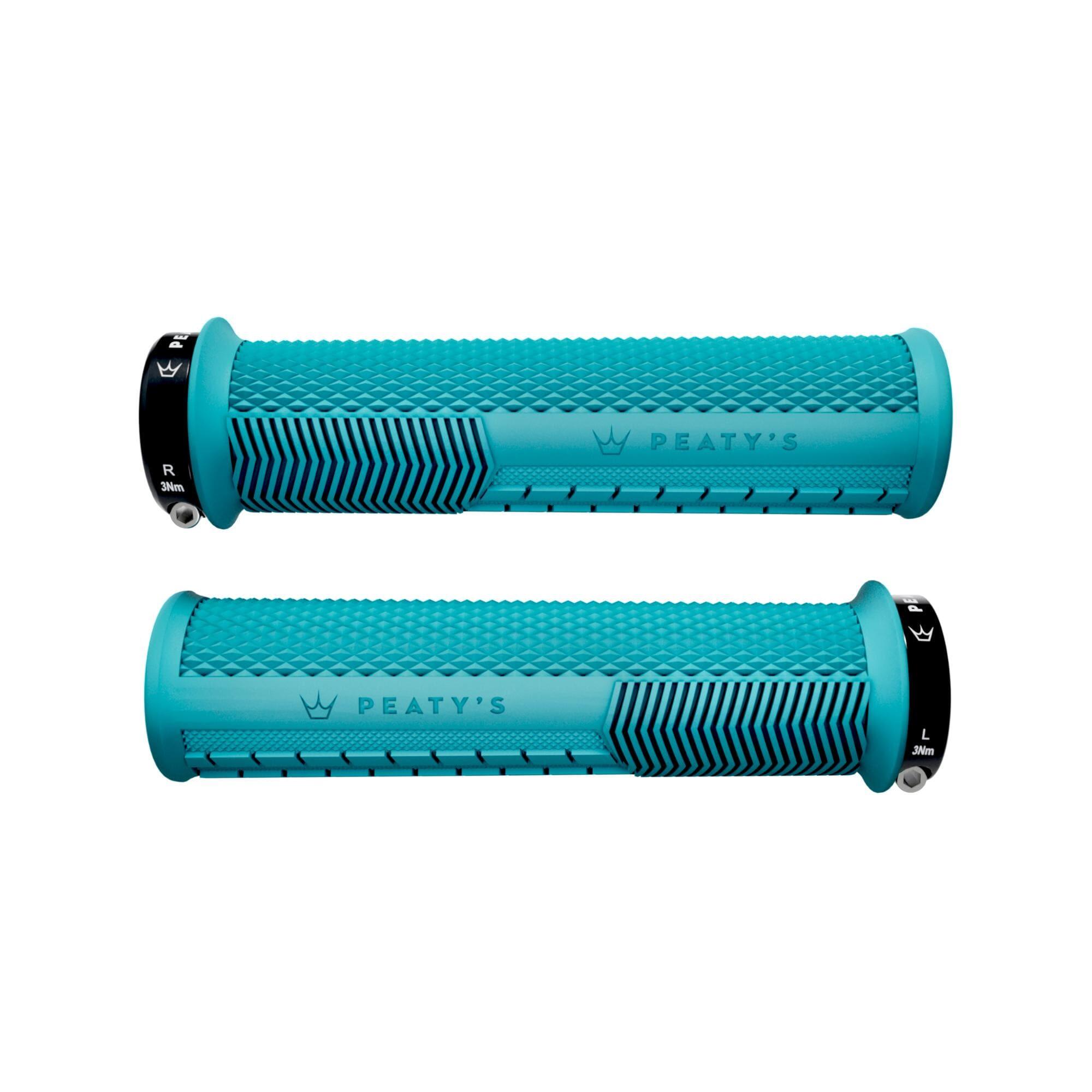 PEATY'S Peaty's Monarch Knurl Grip Thin (30-32mm) Turquoise – Mountain Bike MTB Grip