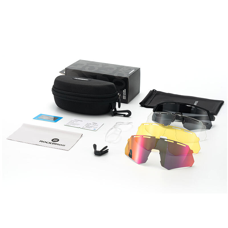 Okulary rowerowe z 4 wymiennymi szkłami Rockbros RB600 7/7