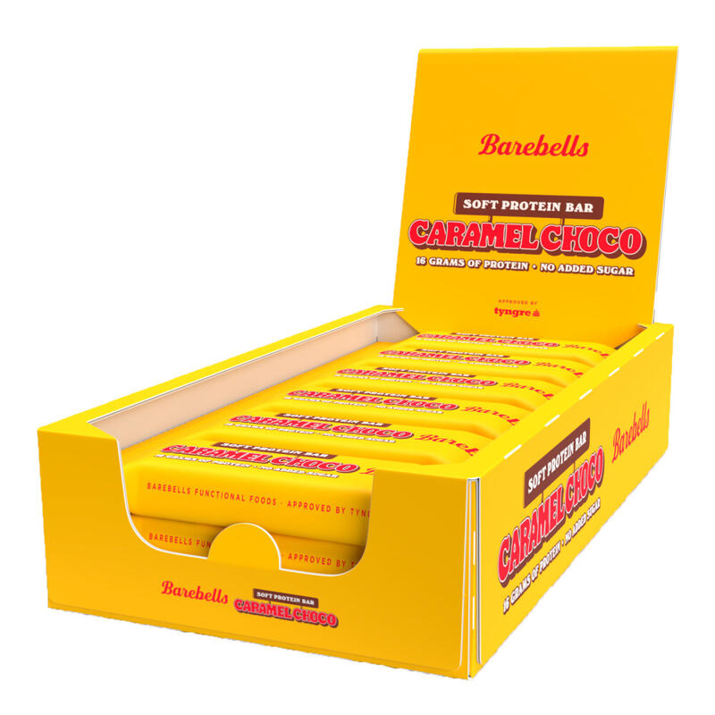 Barres protéinées - Barebells Soft Bars - Caramel au Chocolat Boite de 12