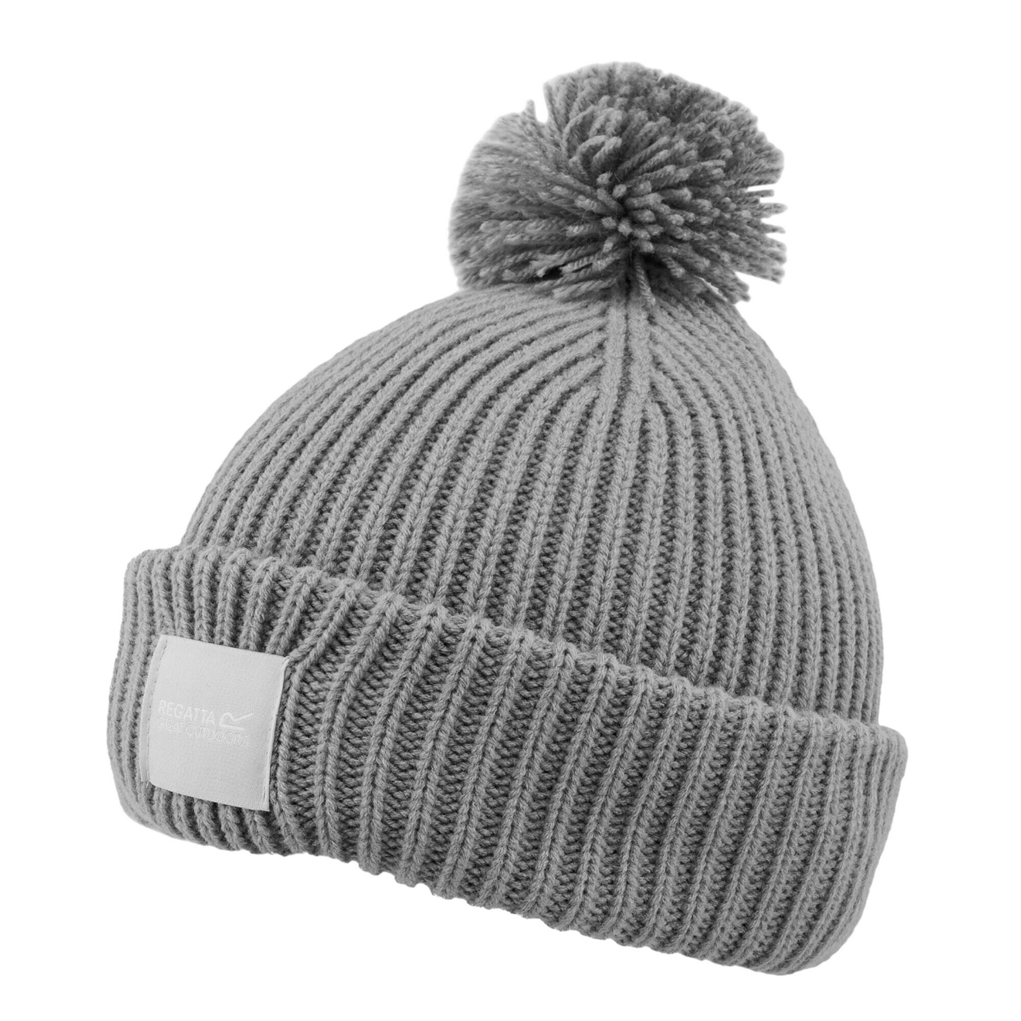Unisex Adult Connora Pom Pom Beanie (Mineral Grey) 2/3
