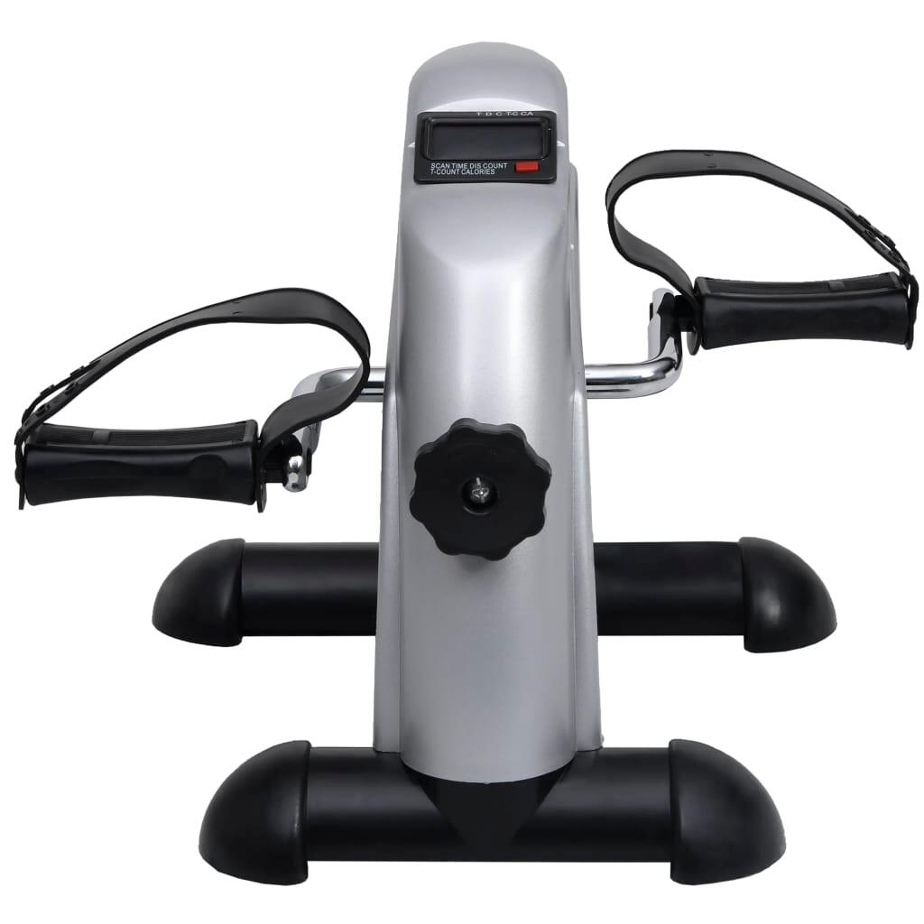 VidaXL Mini rower treningowy z plastikowym kołem zamachowym (srebrny) 2/5