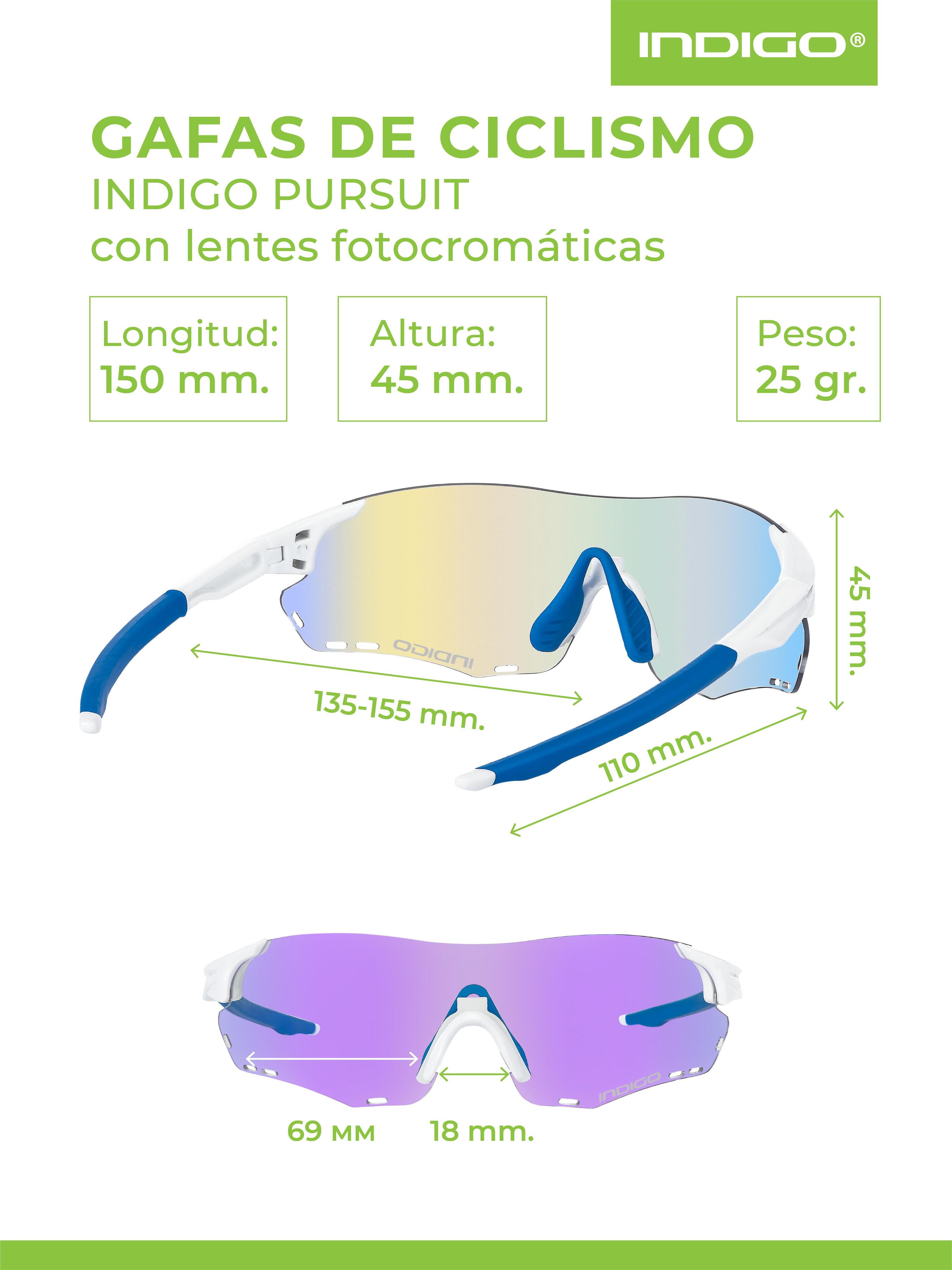 Fahrradbrille Radsport leicht polarisiert INDIGO 5/5