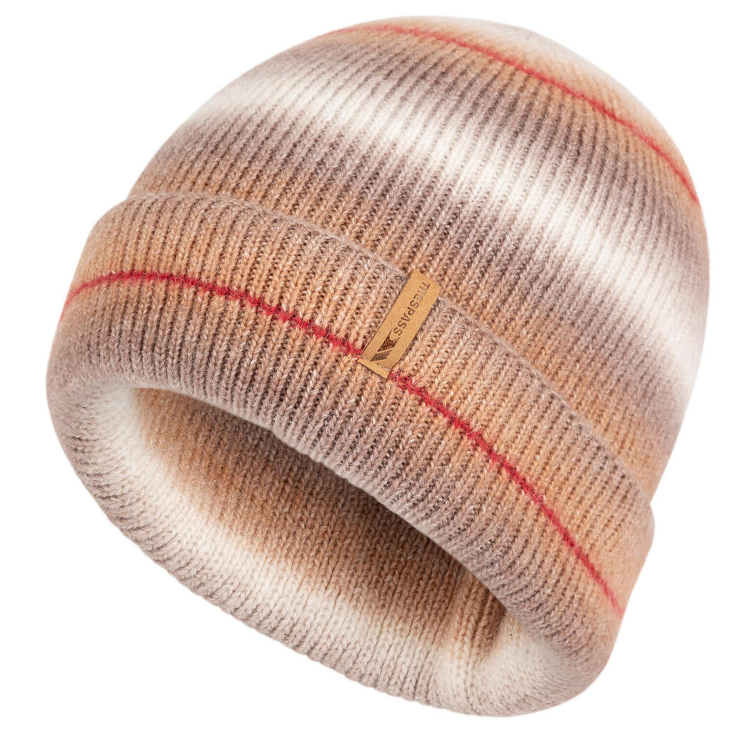 Unisex Adult Chevron Beanie (Beige)